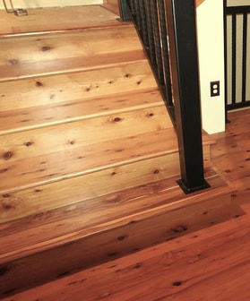 Picture - a customer's stair treads after installation. 2015